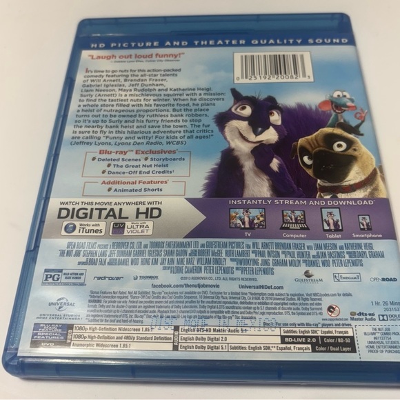 The Nut Job. Universal Pictures. Blu-Ray ONLY - Picture 2 of 3